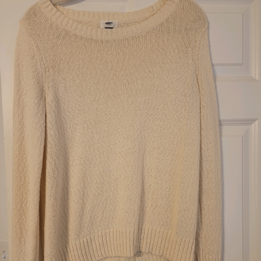 Light weight cream sweater